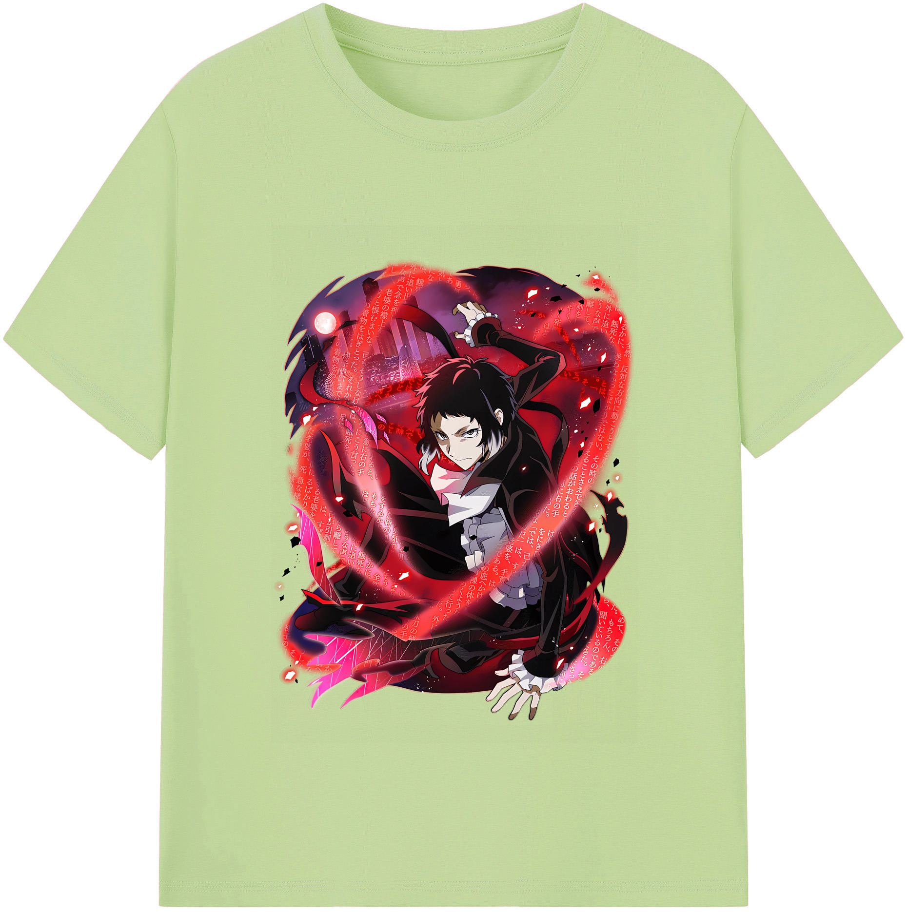 （画像用） 文豪ストレイドッグス Bungo Stray Dogs 綿100％半袖Tシャツ（フロントプリント）